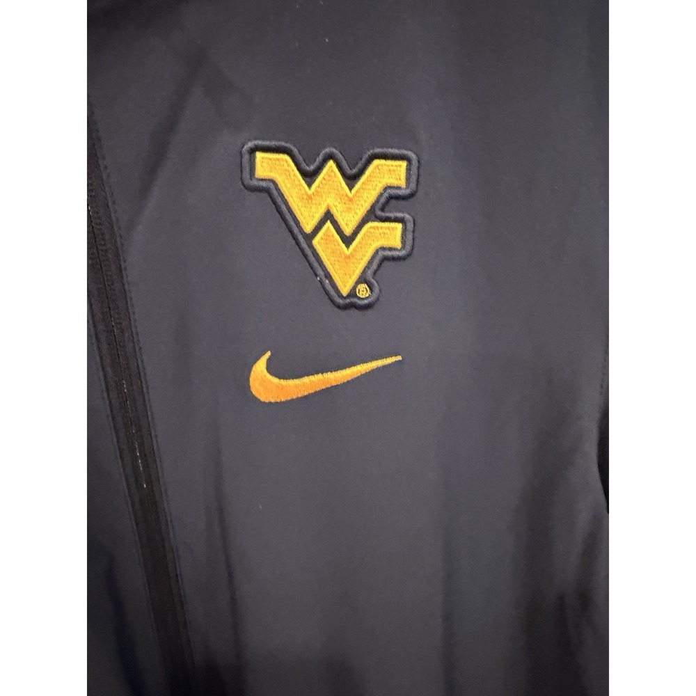 Nike West Virginia University WVU Mountaineers Full Zip Jacket Navy Blue Mens S - Picture 2 of 4